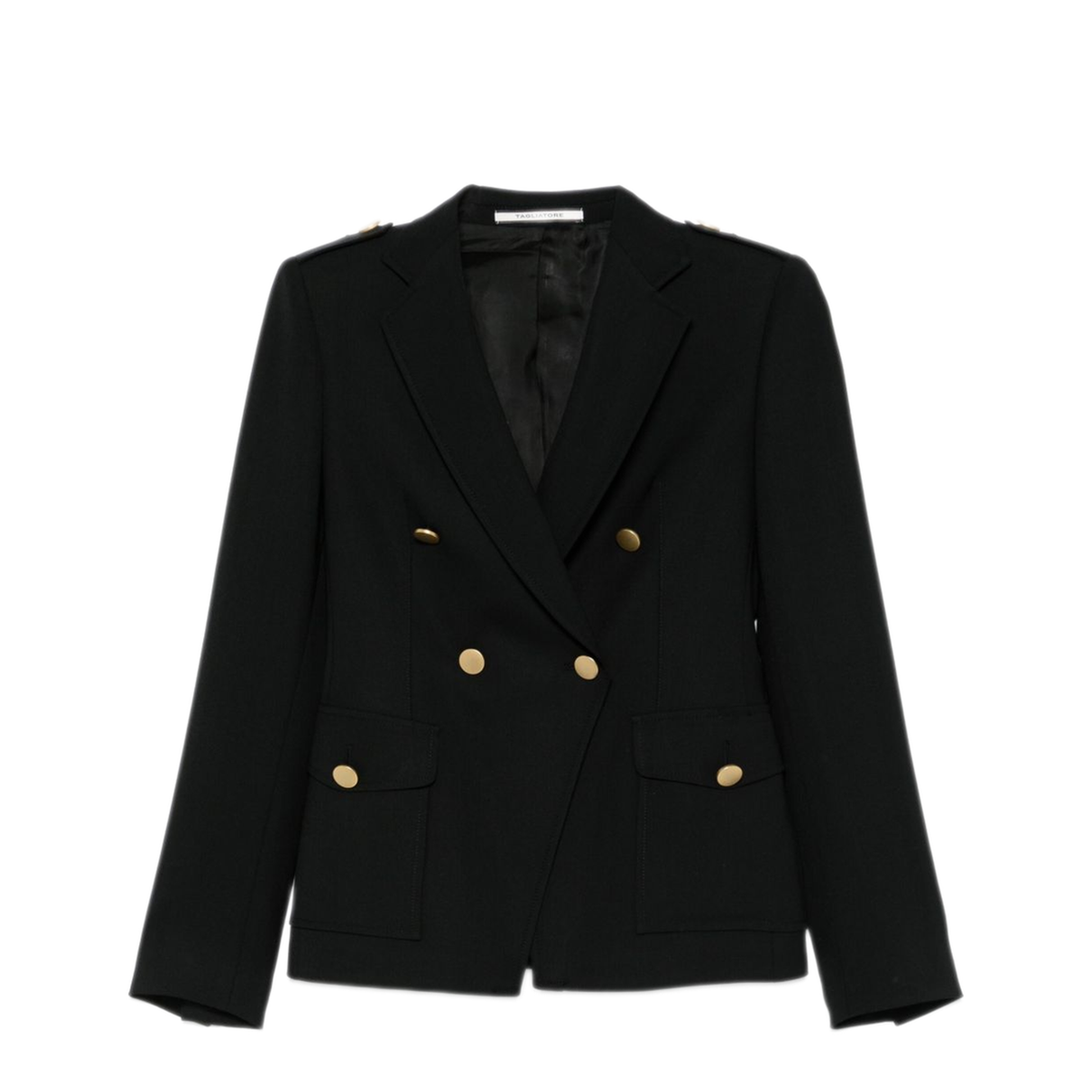 Black Double Breasted Jacket - Image 1