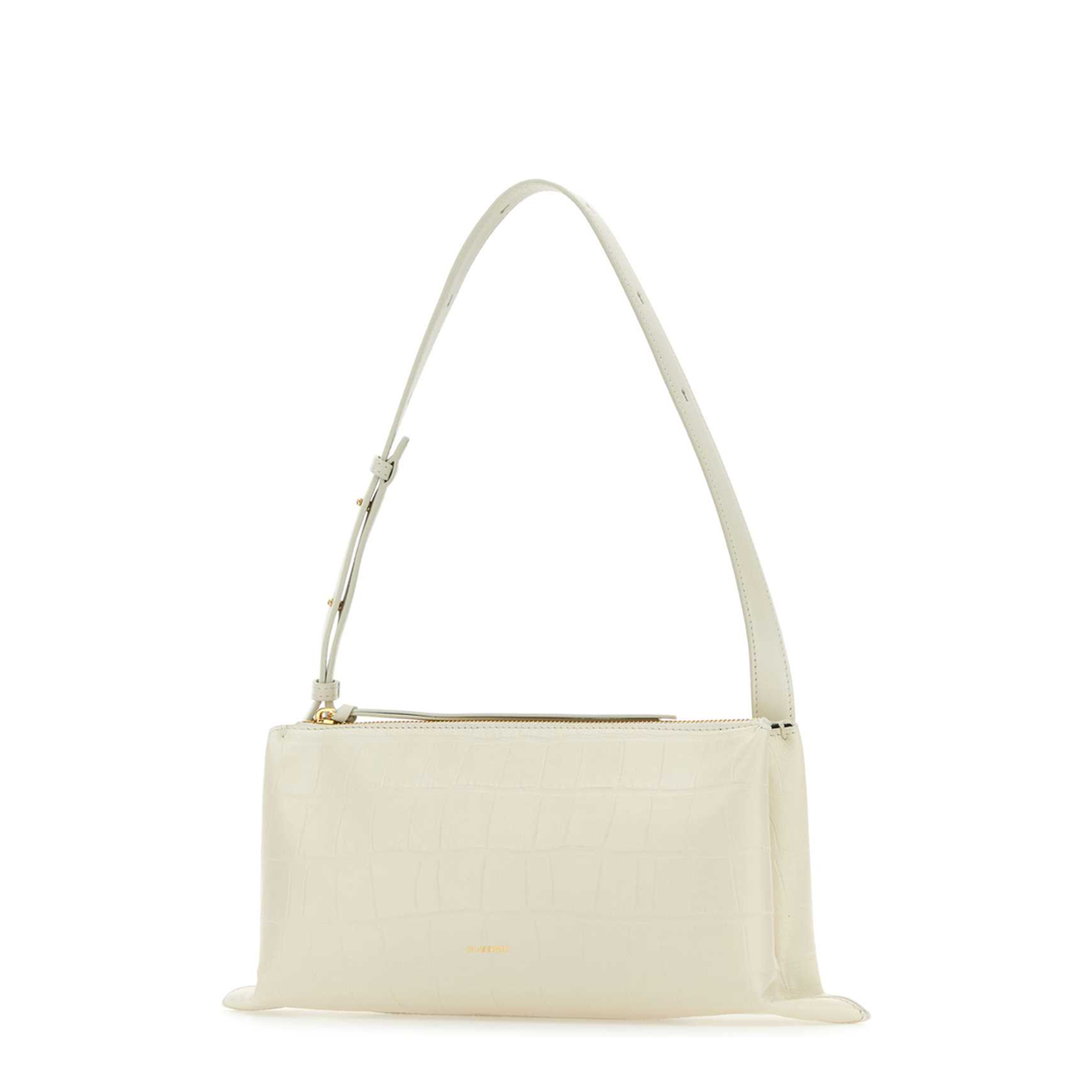 Ivory Leather Small Empire Shoulder Bag - Image 2