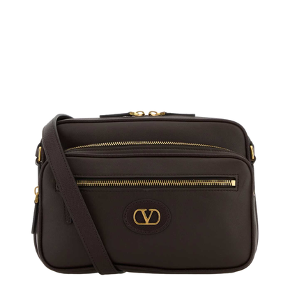 Antibes Medium Calfskin Crossbody Bag - Dark Brown - Image 1