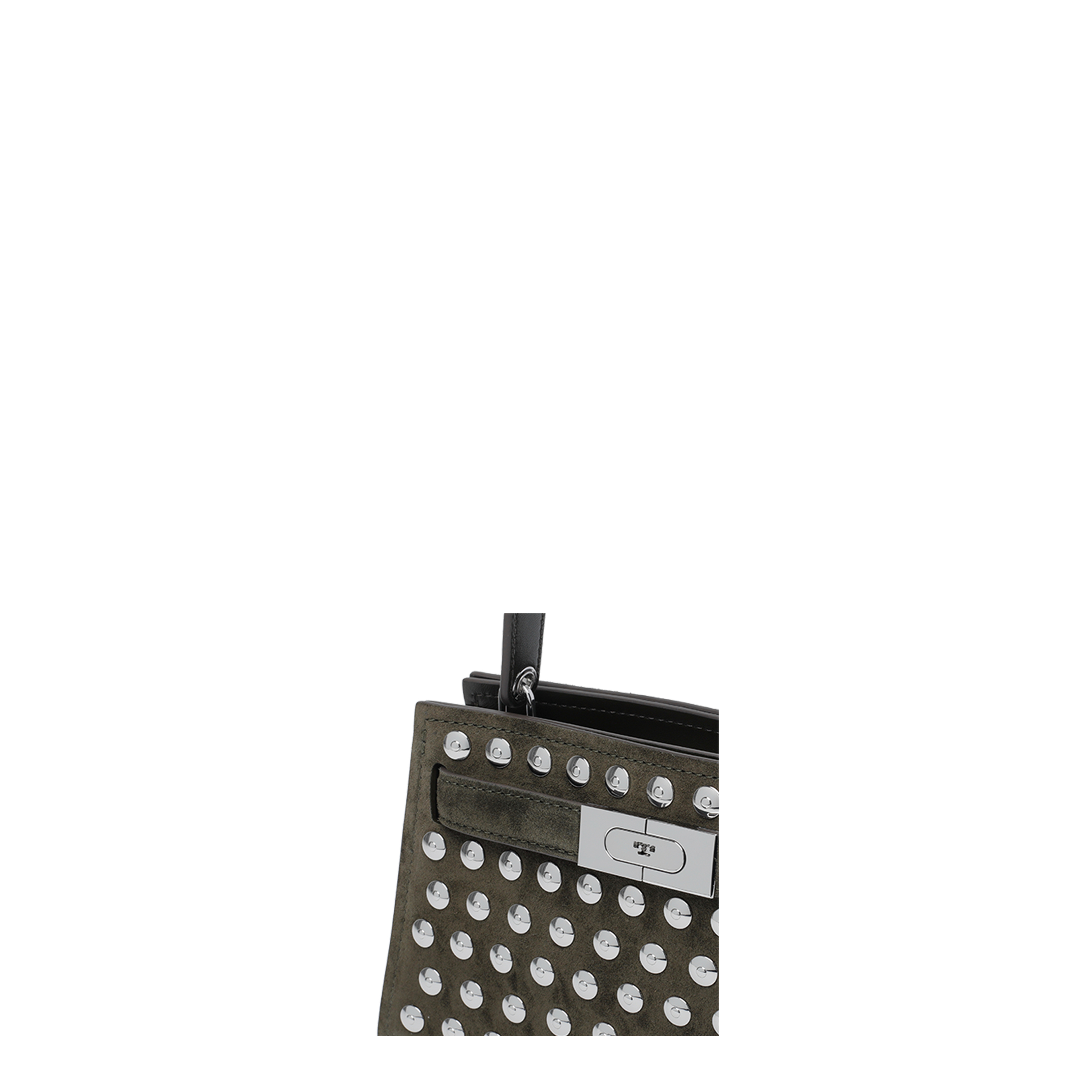 Mini Lee Radziwill Studded Suede Handbag - Image 4