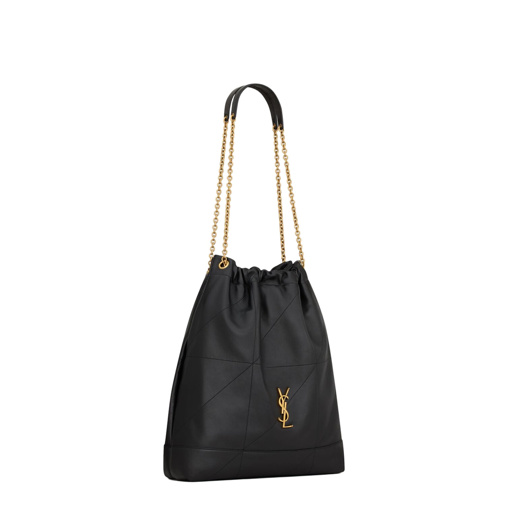Jamie Large Nappa Bucket Bags - Black - Image 3