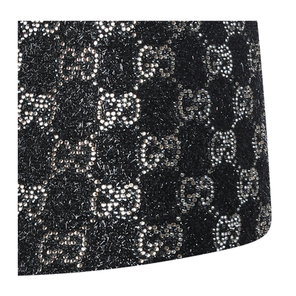 Embroidered Wool Tweed Lamé Shorts - Image 8