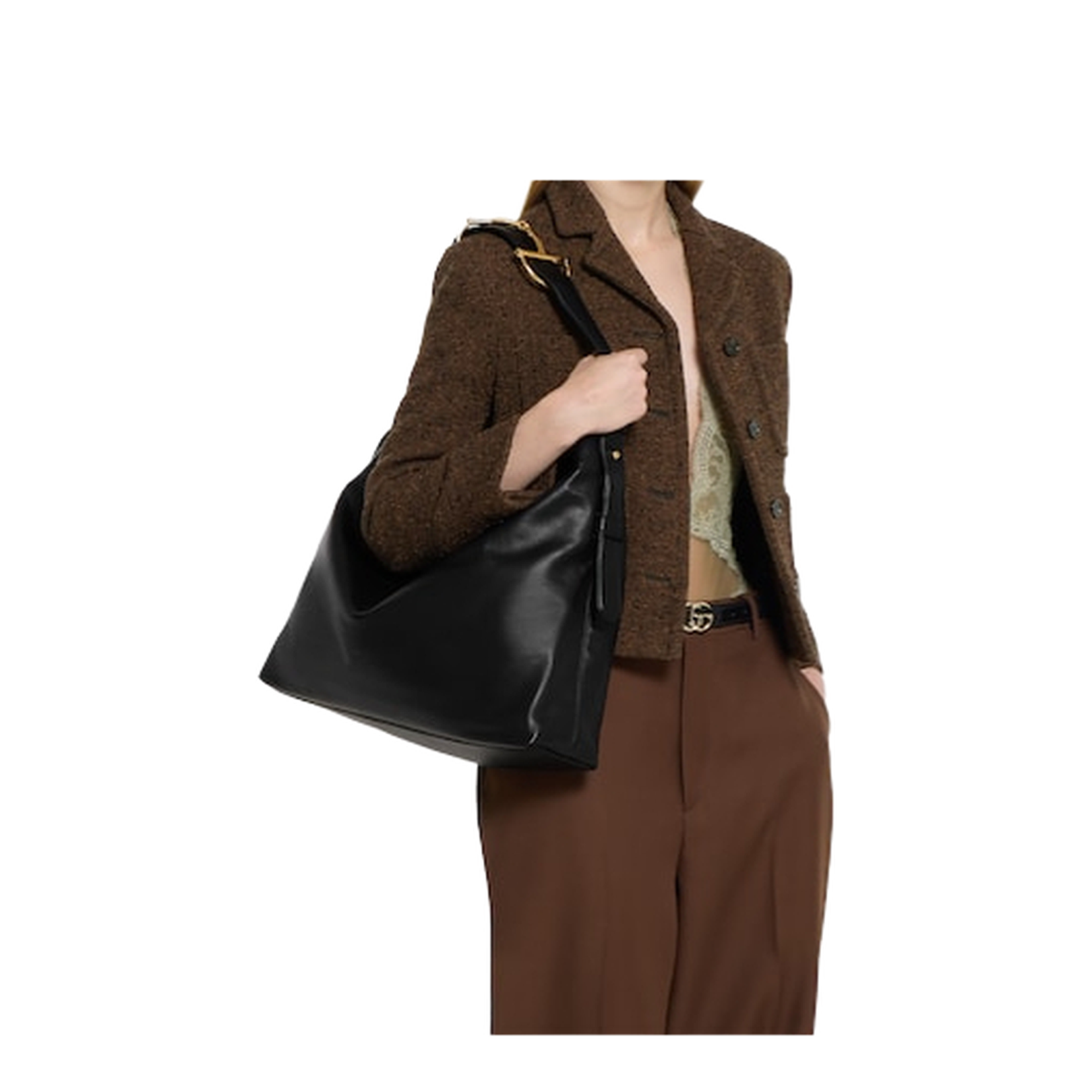 Large Beatrix Shopping Bag Black - Image 5