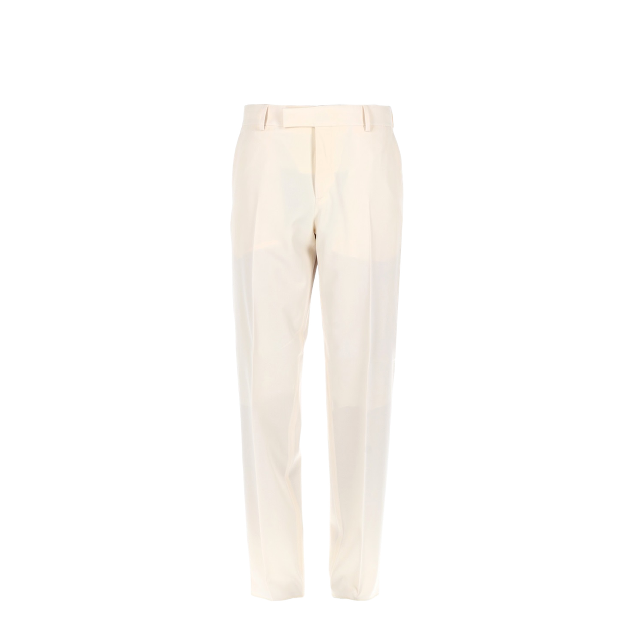 Beige Wool Gabardine Trousers - Image 1