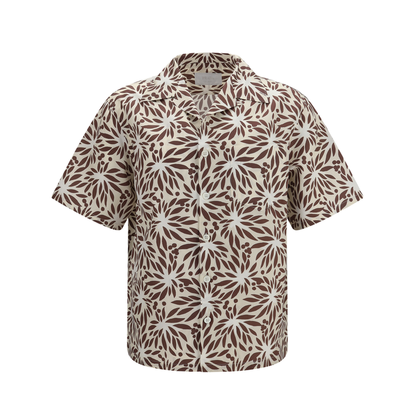 Printed Cotton Bowling Shirt