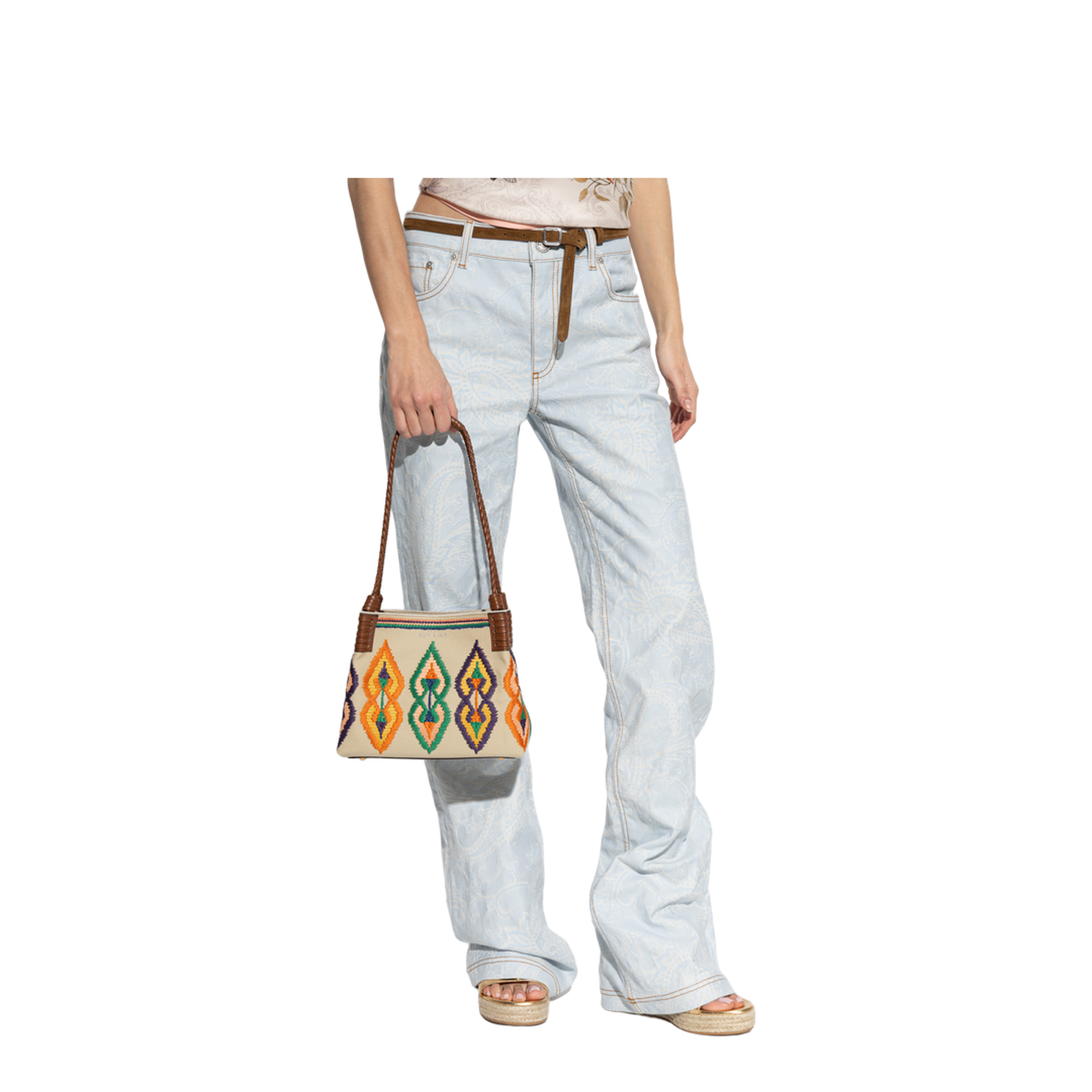 Libra Small Canvas Tote Bag - Cream - Image 2