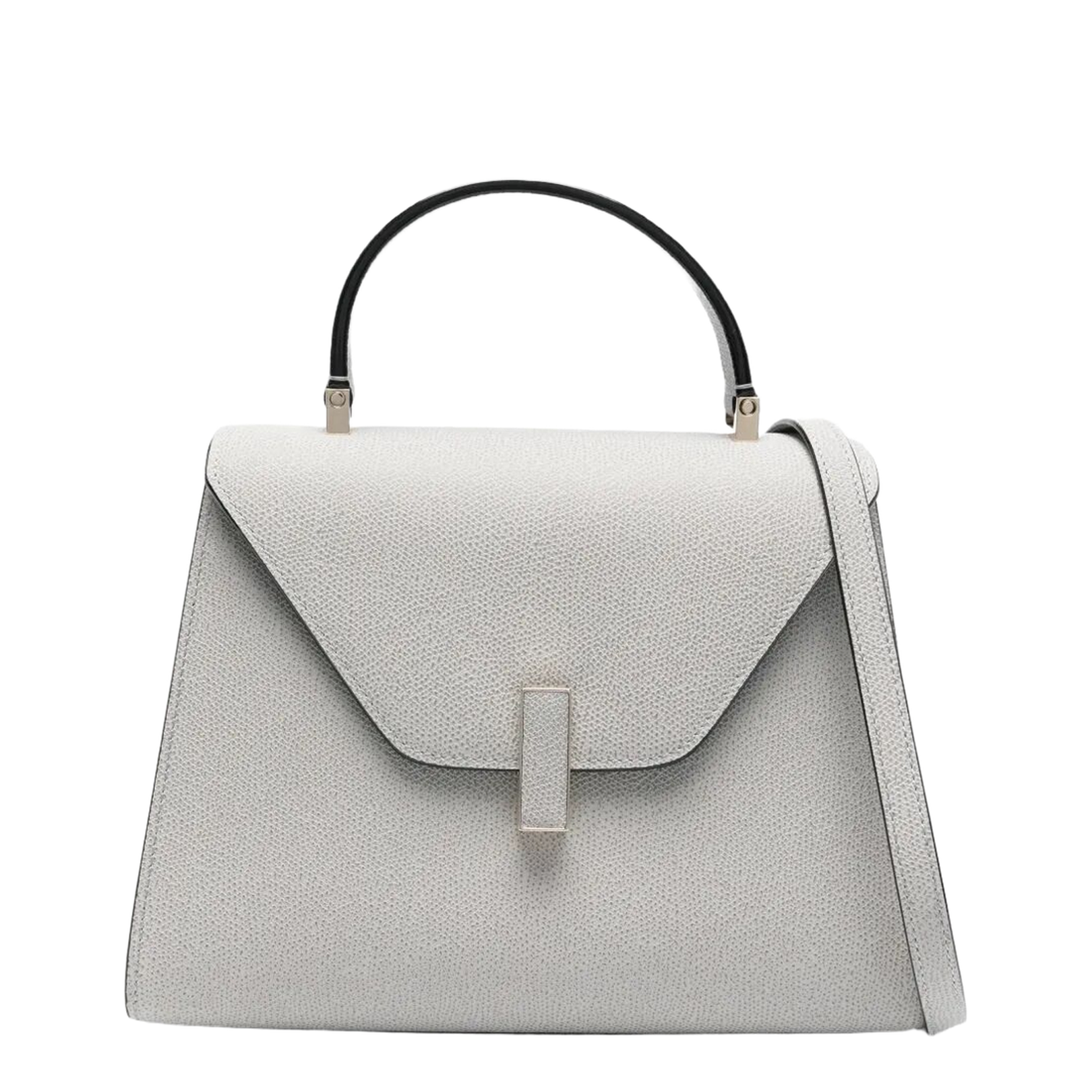 Medium Shoulder Bag Leather Grey - Image 1