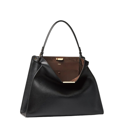 Large Leather and Suede Bag - Image 4