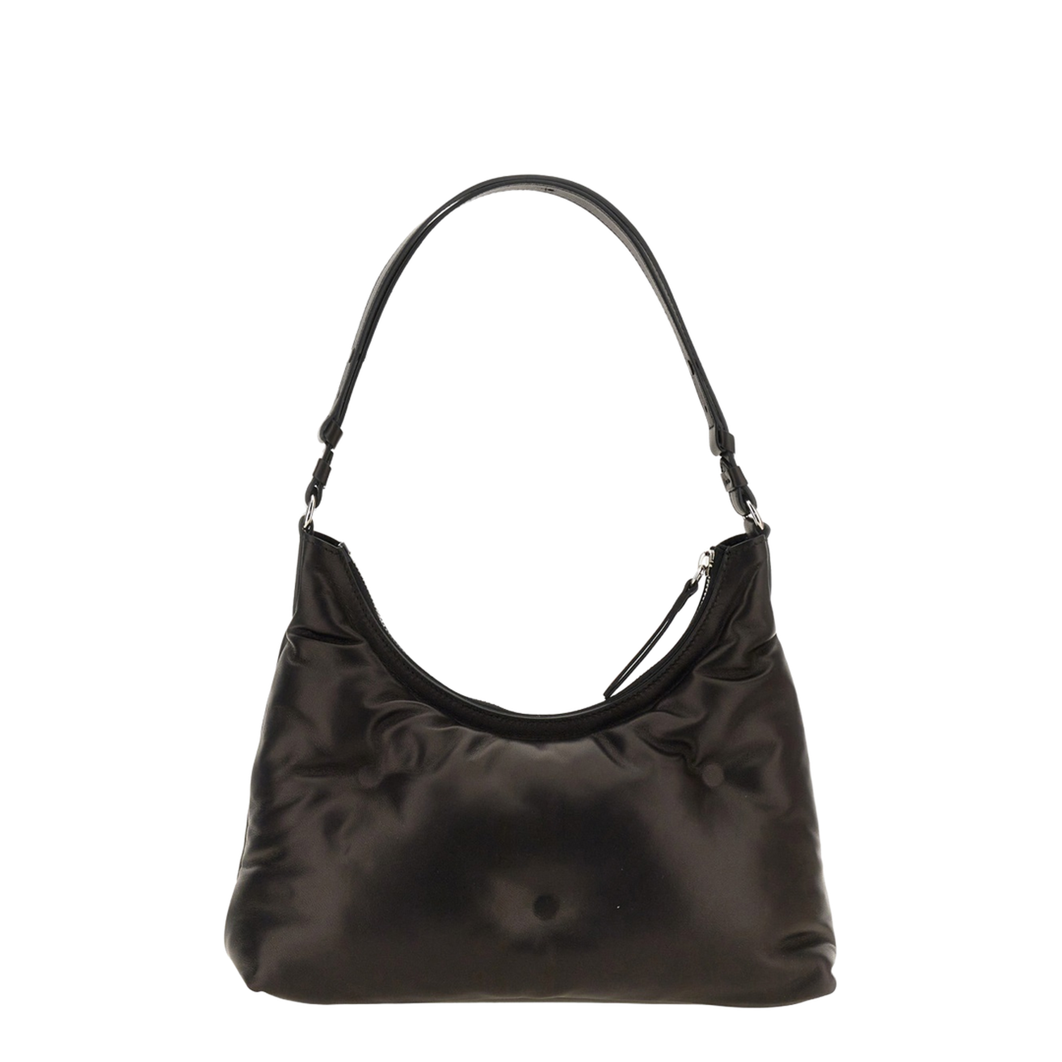 Glam Slam Small Lambskin Hobo Bag - Black - Image 3