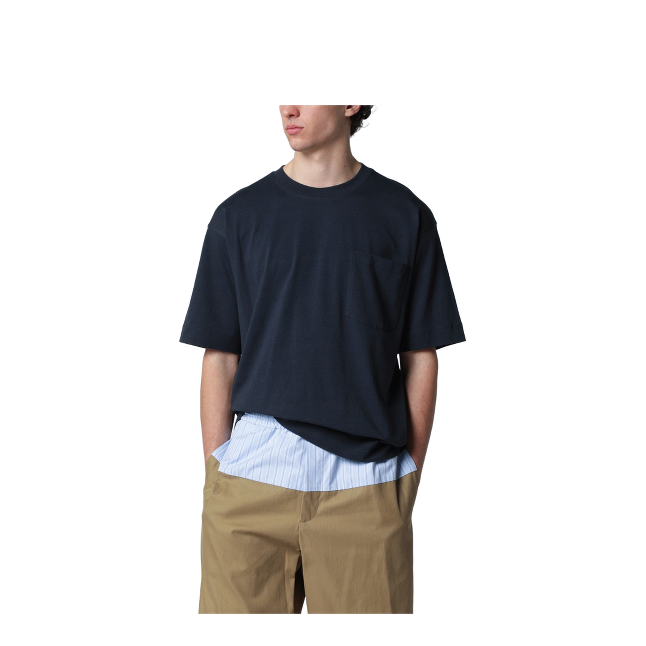 Navy Blue Cotton T-Shirt - Image 1