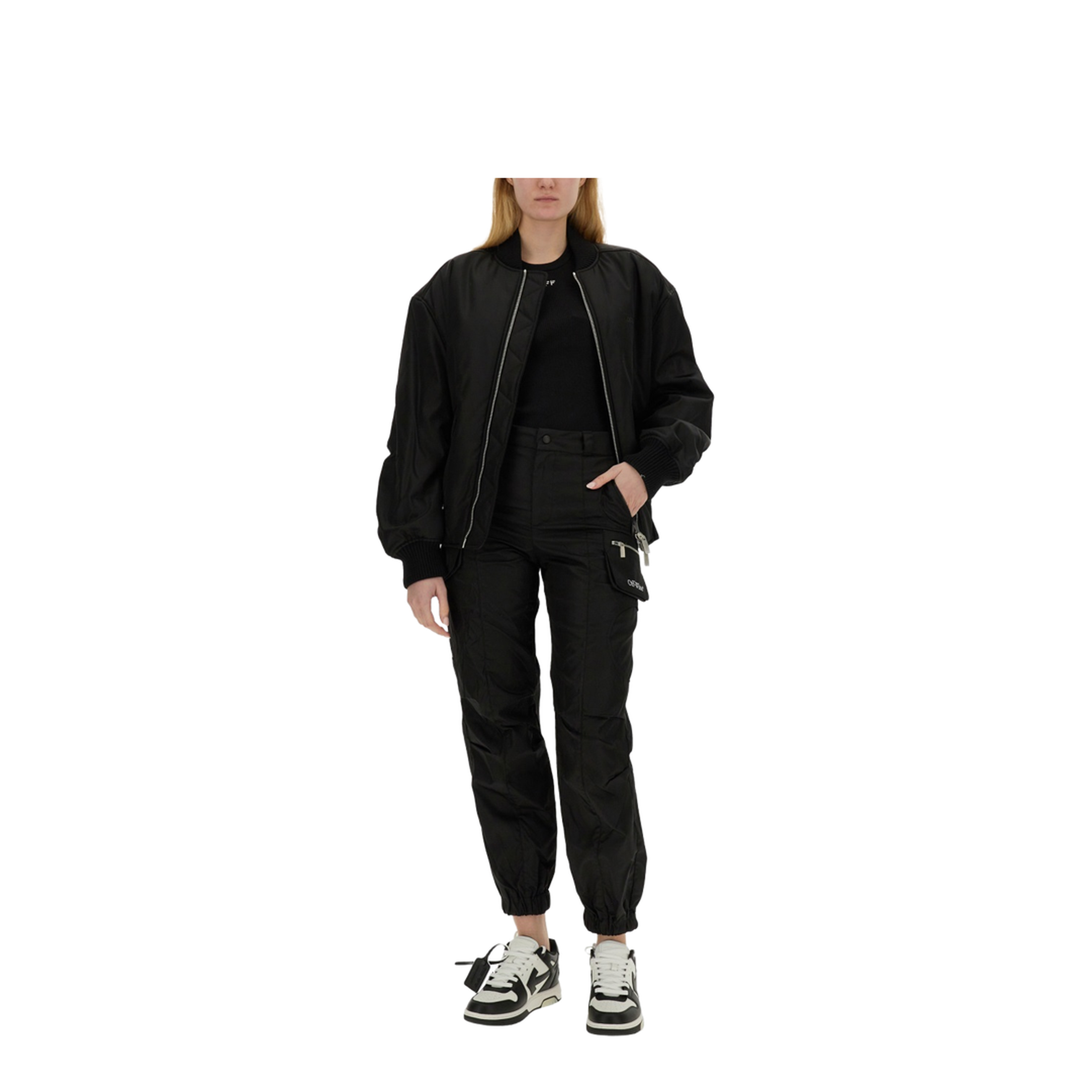 Nylon Twill Bomber Jacket - Image 2