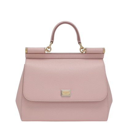 Large Sicily Top-Handle Bag in Pink - Image 1