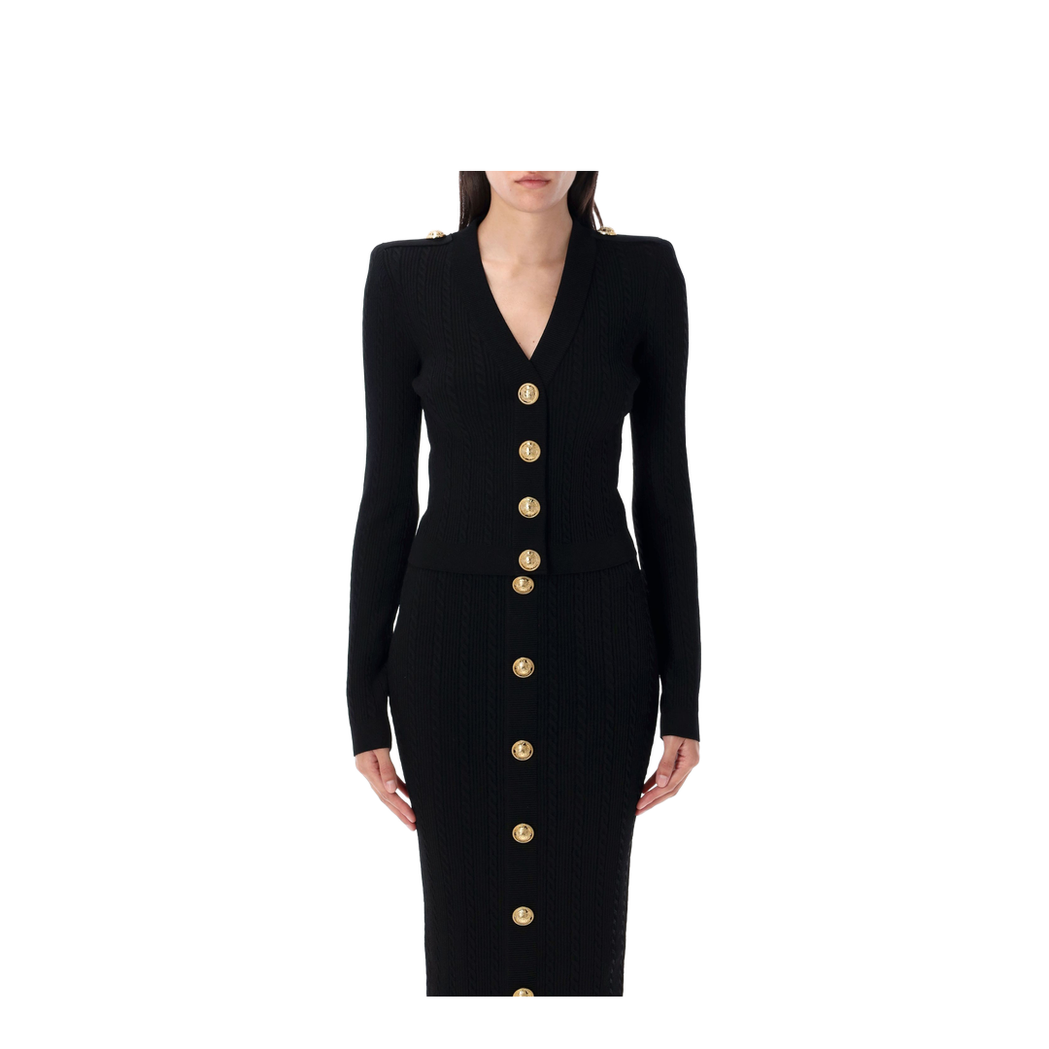 V-necked cardigan - Image 1