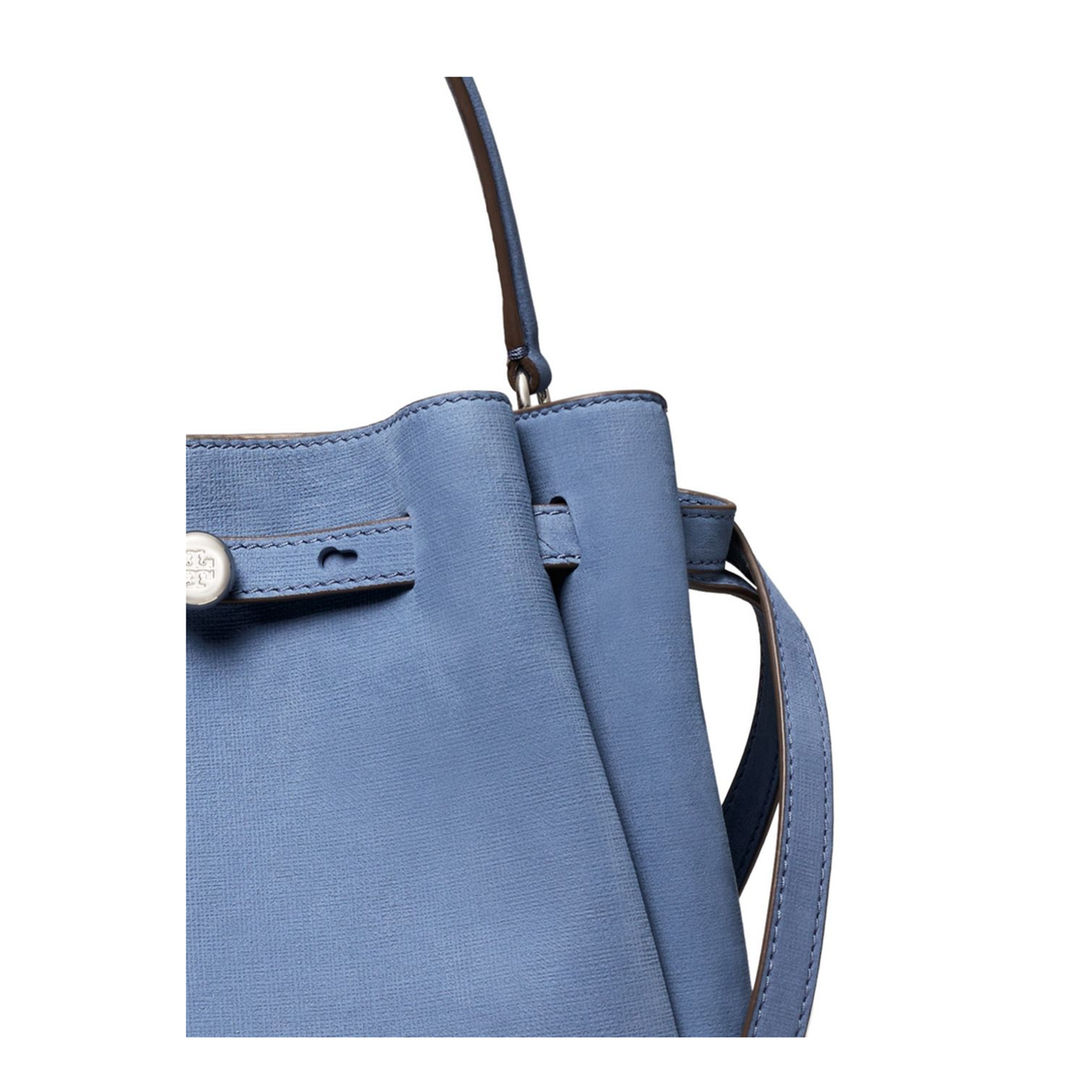 Romy Nubuck Bucket Bag - Soft Blue - Image 3