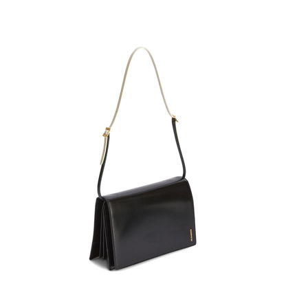 File Small Calf Leather Crossbody Bag - Nero - Image 3