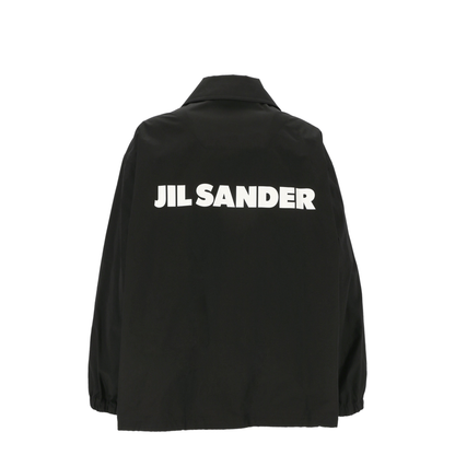 Single-breasted Logo Jacket - Black - Image 3