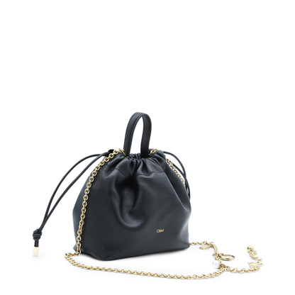 Icons Mini Lambskin Shoulder Bag - Black - Image 3