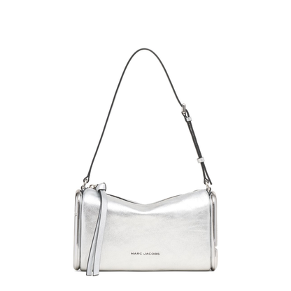 The Scene Small Metallic Leather Shoulder Bag - Silver - Image 1