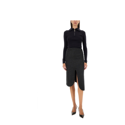 Padded Skirt with Tube Detail - Image 2