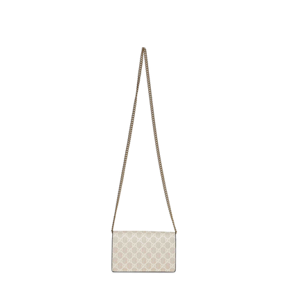 Marmont Mini Chain Clutch Bag - Beige - Image 3