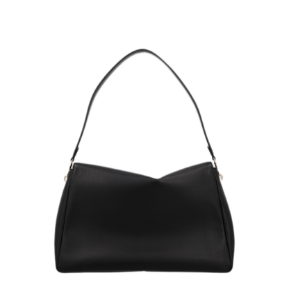 Charlie Large Leather Shoulder Bag - Black - Image 2
