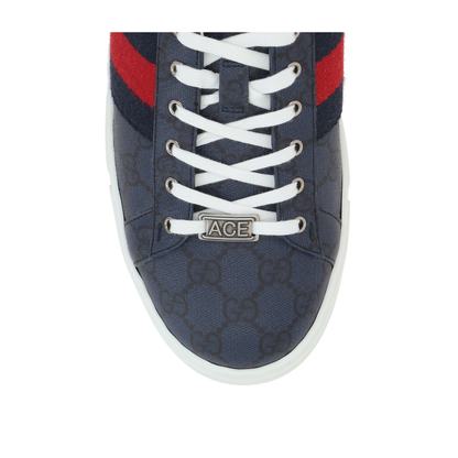 Ace Sneaker with Web in Blue GG Supreme - Image 2