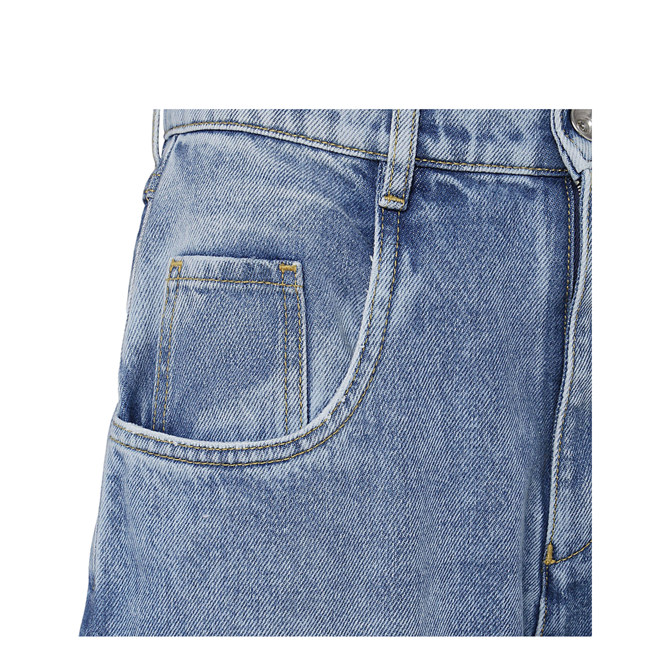 Denim Jeans with Slash Details - Image 4