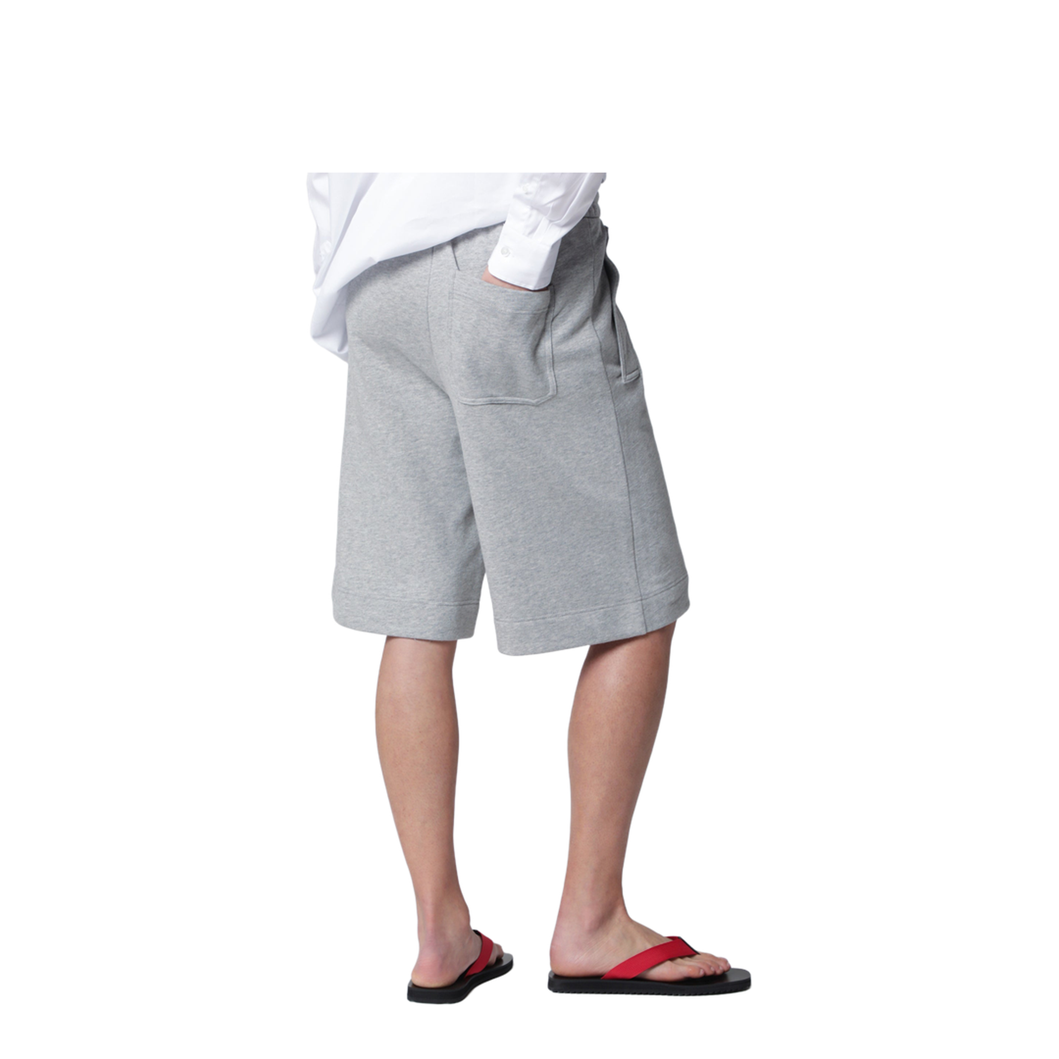 Grey Cotton Shorts - Image 2