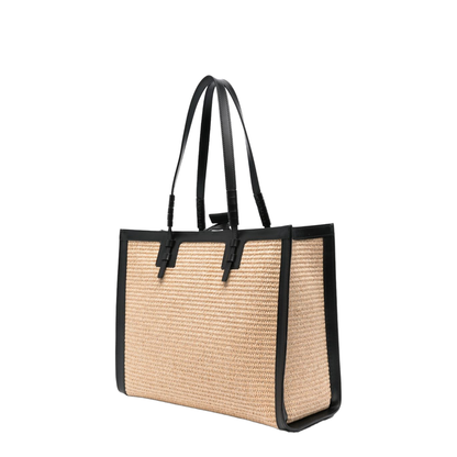 Beaurivage Braided Raffia Tote - Multicolor - Image 4