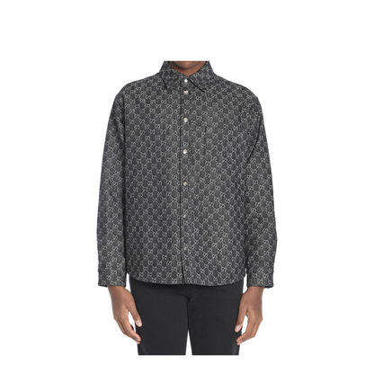 Embroidered Denim Shirt - Image 1