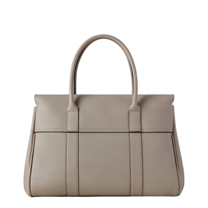 Bayswater Heavy Grain Leather Handbag - Cashmere Taupe - Image 3