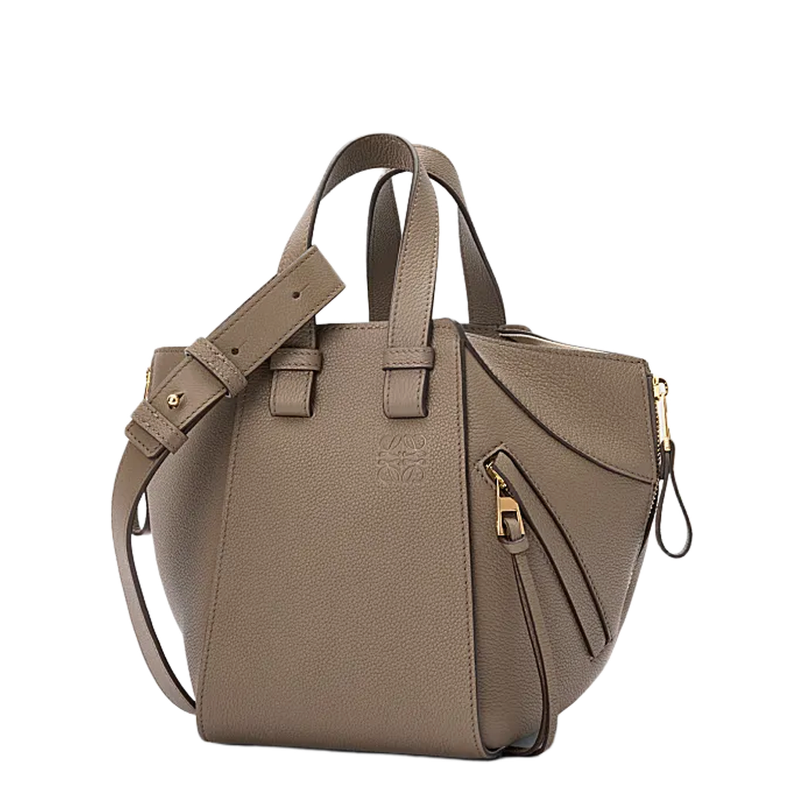 Compact Hammock Bag in Soft Grained Calfskin - Image 2