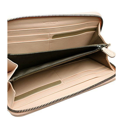 Intrecciato Leather Wallet - Beige - Image 5