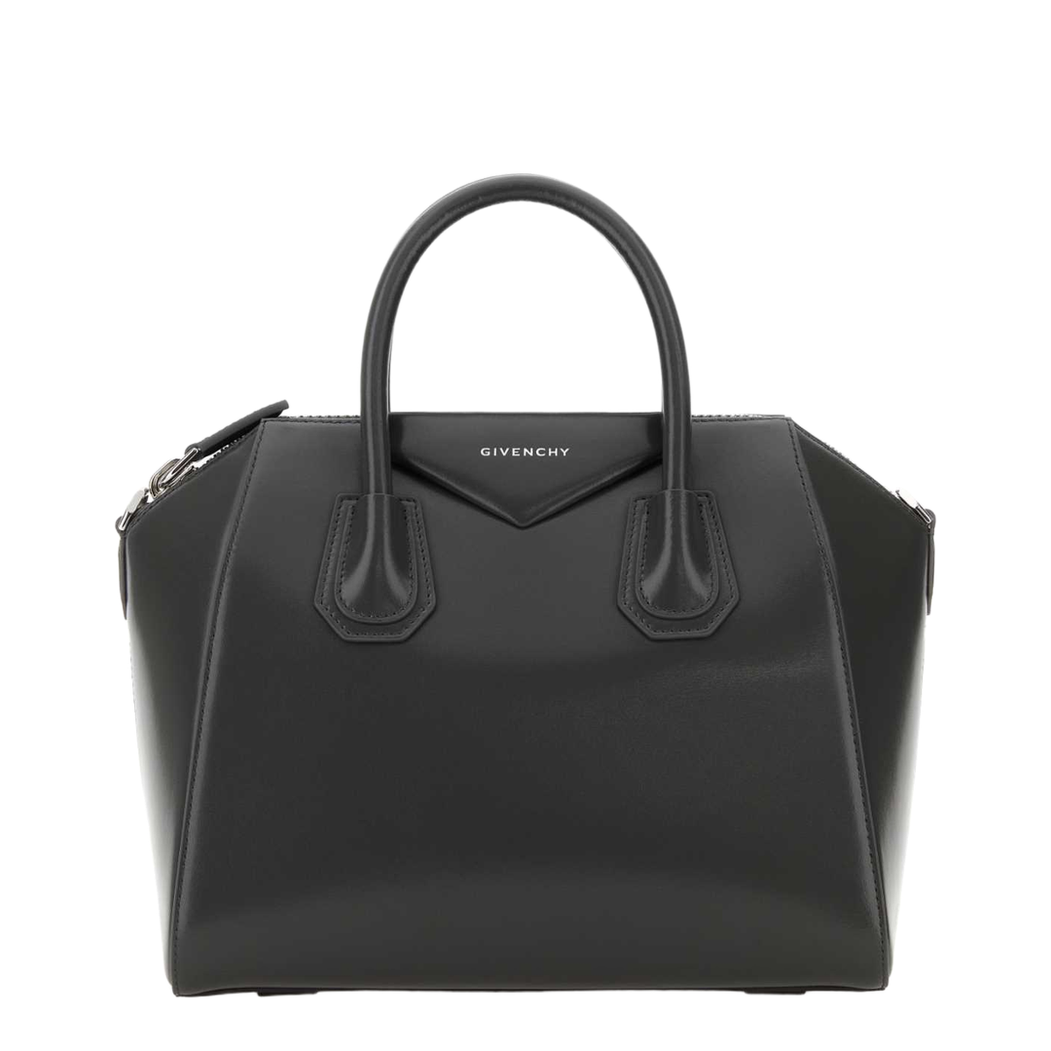 Dark Grey Leather Small Antigona Handbag - Image 1