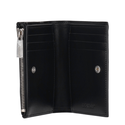 Jitney Zipped Bifold Quote Black - White - Image 3
