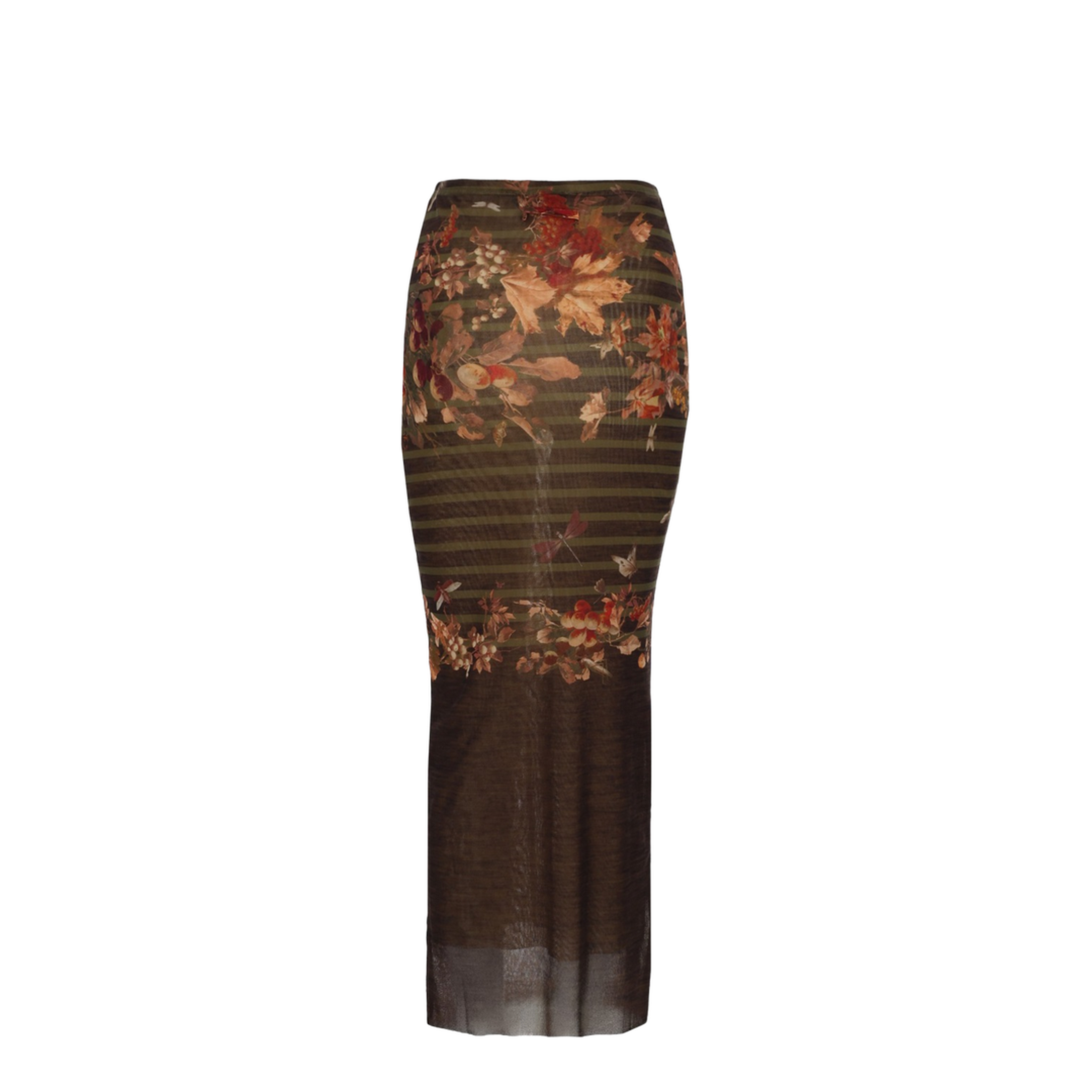 Long Skirt with Mariniere Grape Print - Image 3