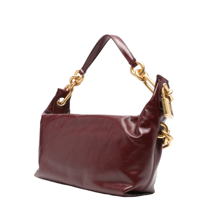 Sync Medium Leather Shoulder Bag - Bordeaux - Blush Lux - Image 3