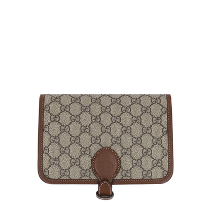 Horsebit 1955 Leather Card Case Wallet - Brown - Image 3