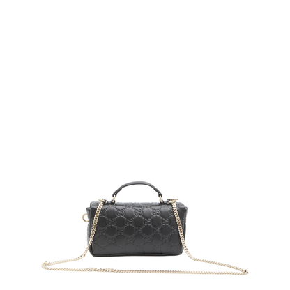 GG Milano Small Exotic Leathers Top Handle Bag - Black - Image 2