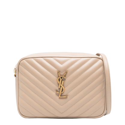 Lou Calfskin Crossbody - Dark Beige - Image 1
