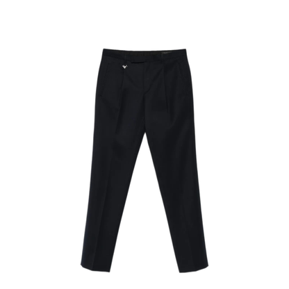 Tapered Leg Wool Trousers - Image 1