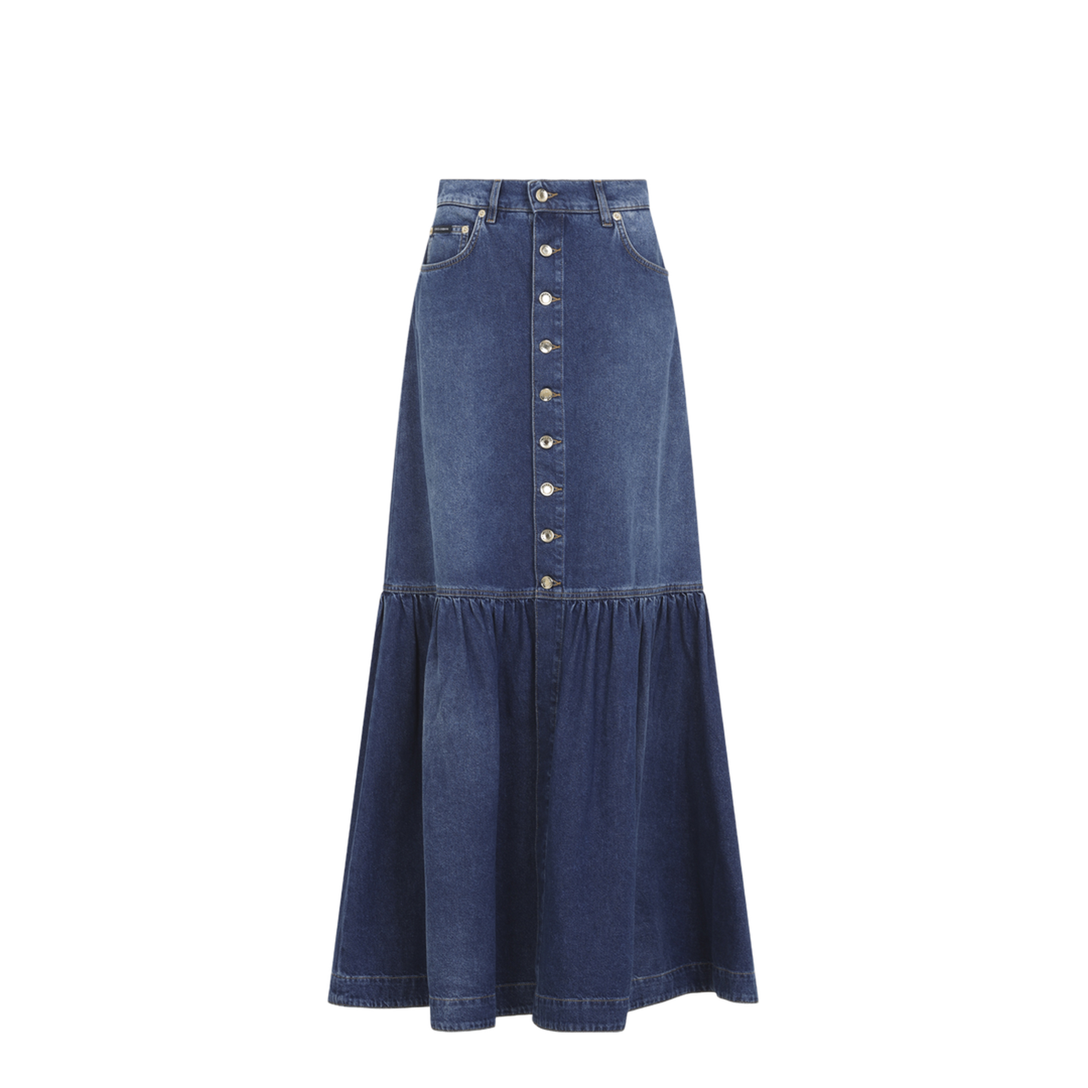 Long Denim Skirt - Image 3