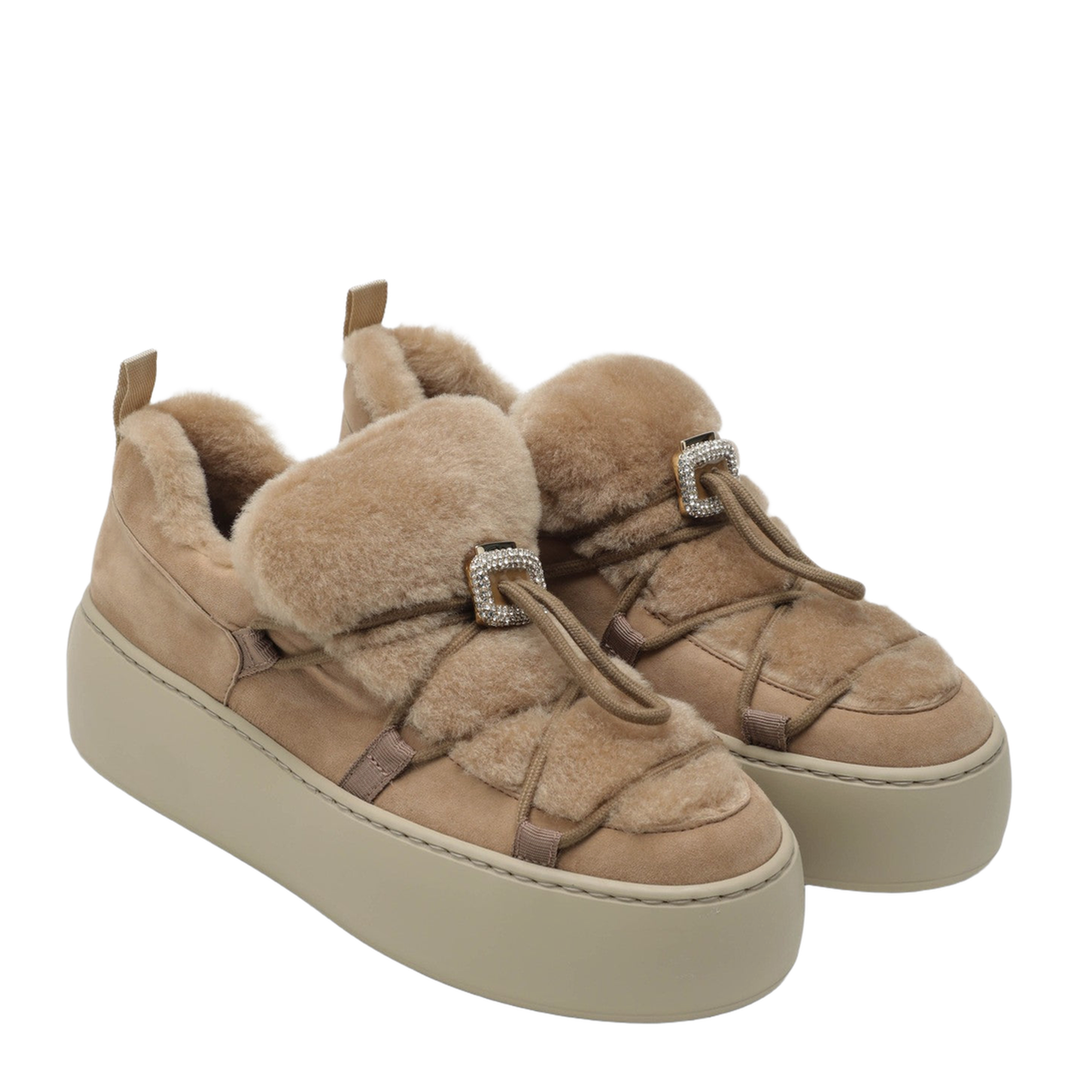 Brown Viv' Up Suede Sneaker - Image 2