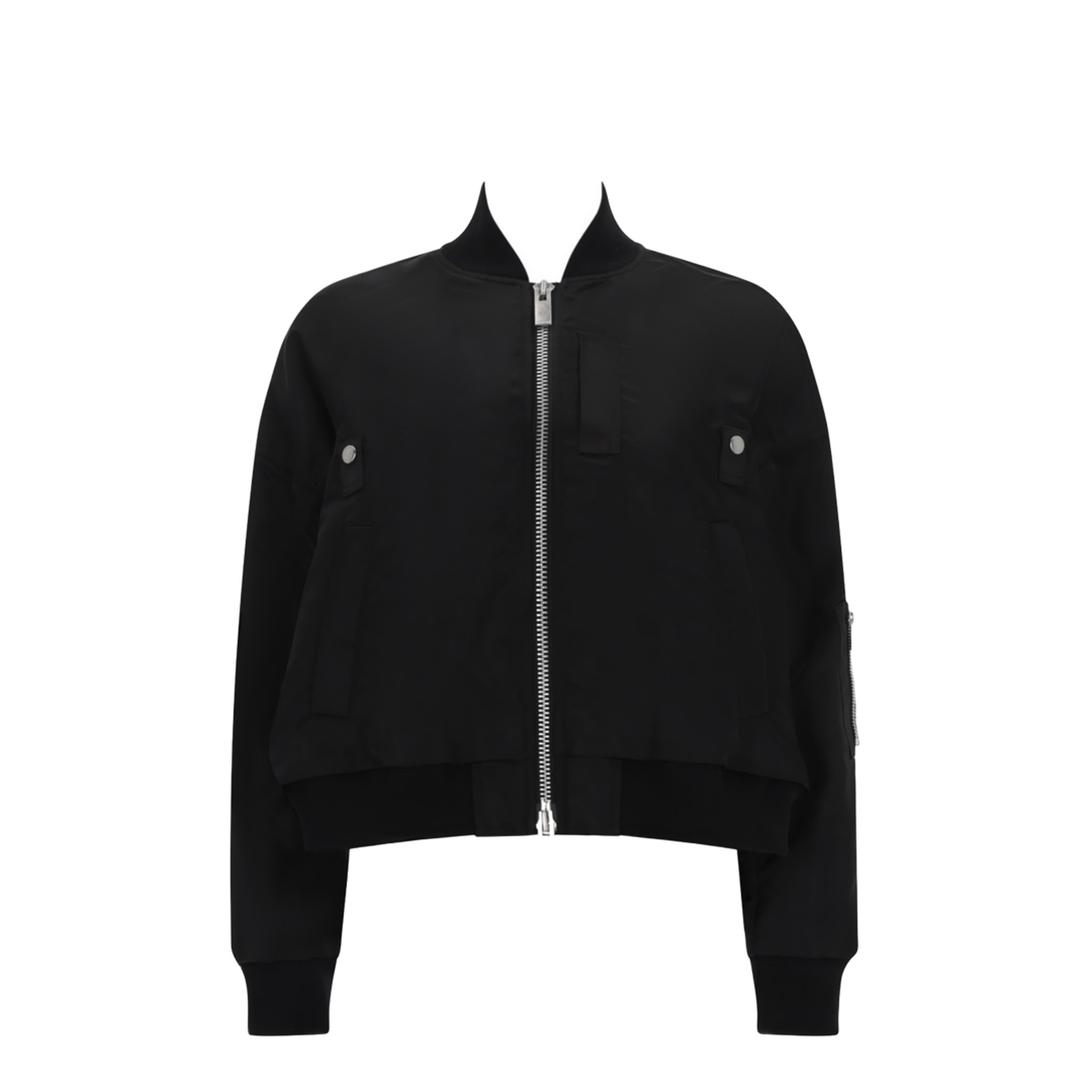 Cropped Bomber Jacket - Image 1