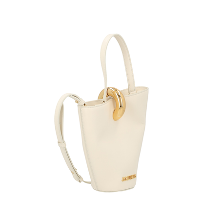 Bambola Small Calfskin Shoulder Bag - Light Ivory - Image 2