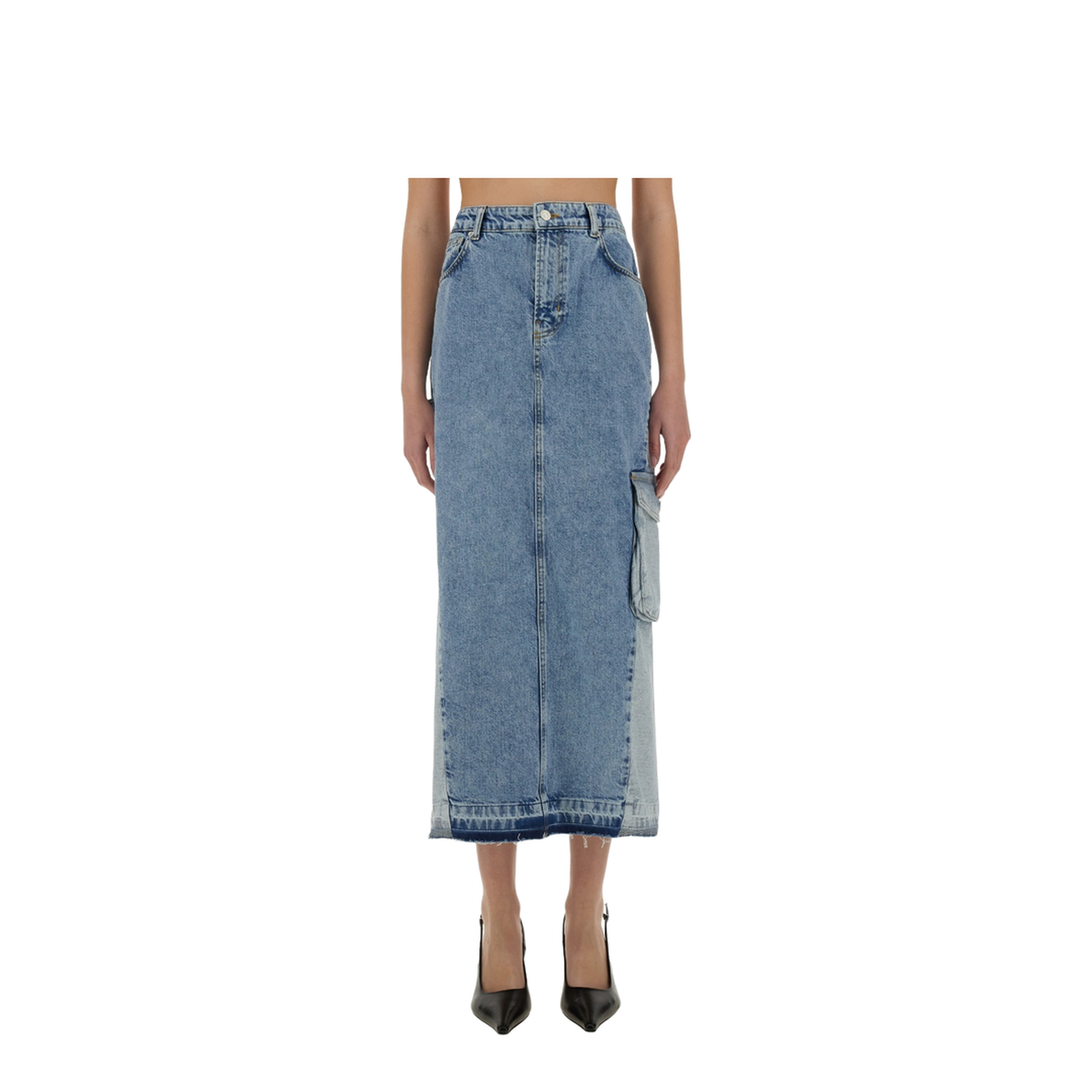 Long Denim Skirt - Image 1