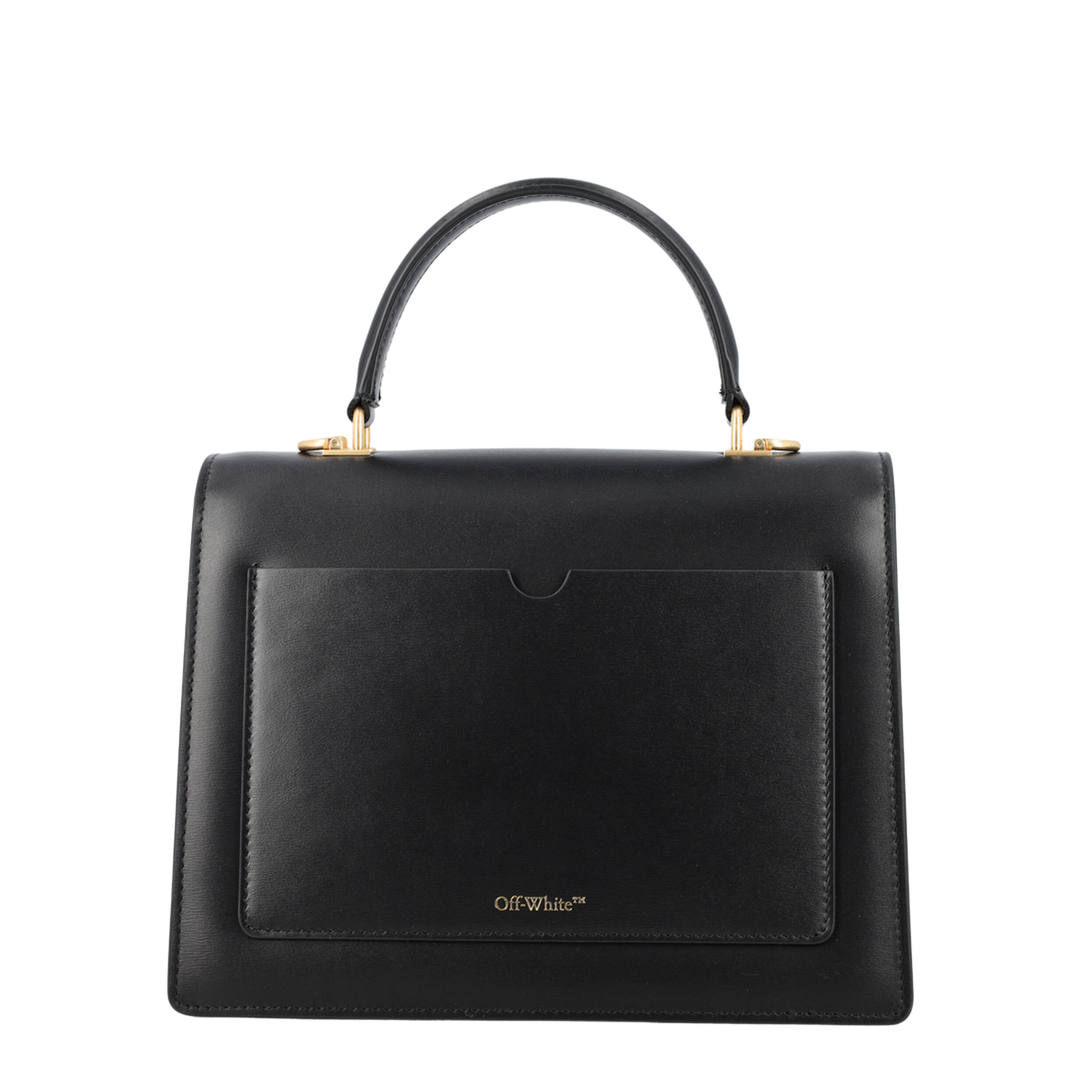 Black Leather Jitney 2.8 Handbag - Image 4