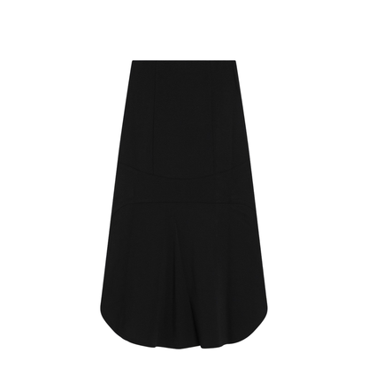 Black Milan Stitch Skirt with Buttons - Image 2