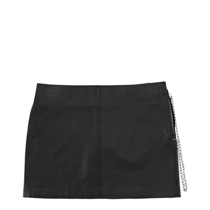 Leather Miniskirt - Image 1