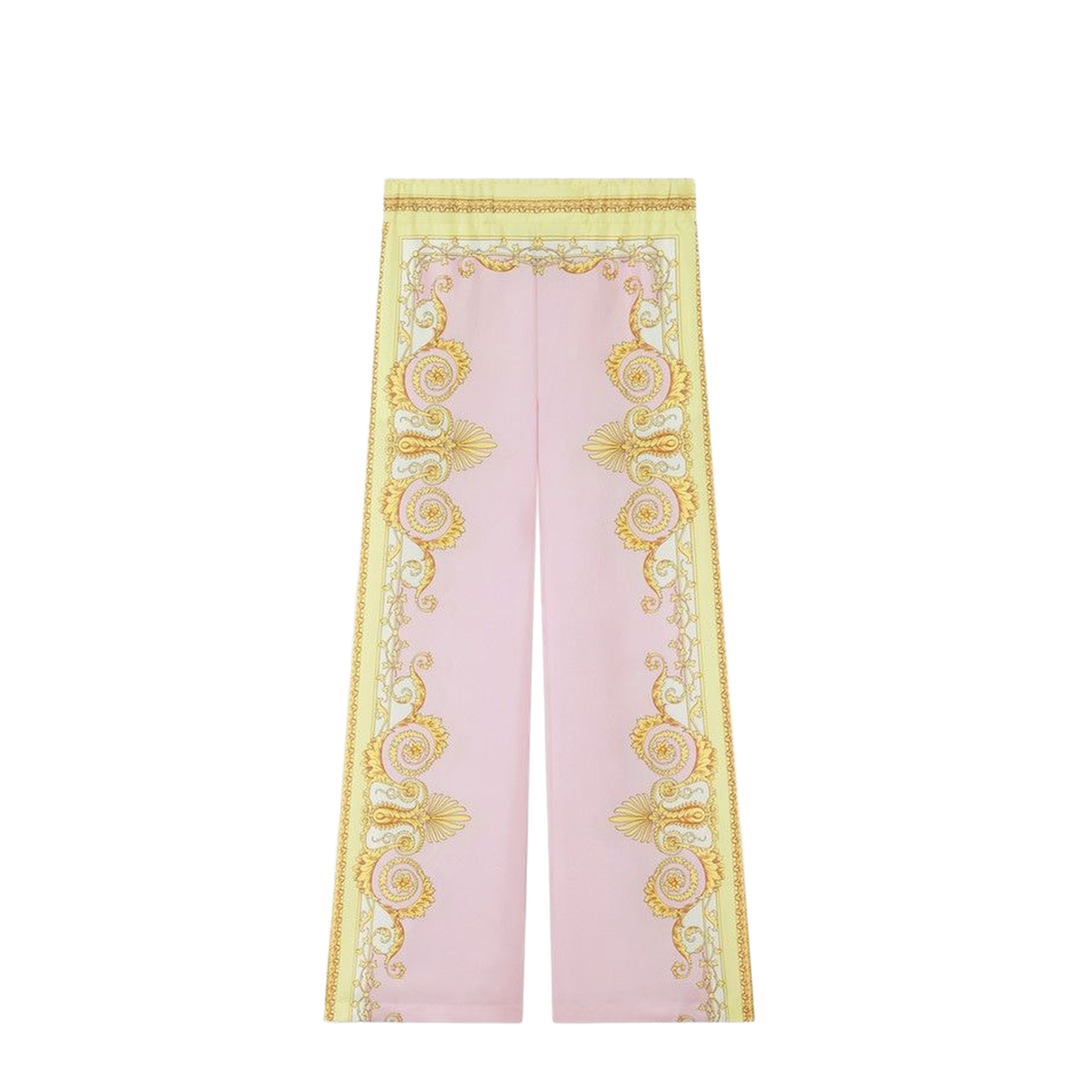Silk Straight Leg Trousers - Image 1